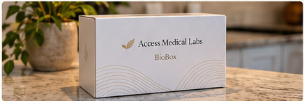 Access Medical Labs BioBox on a stone countertop